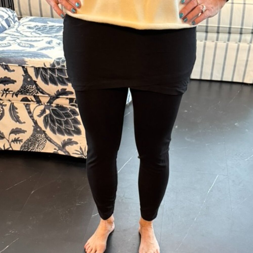 CAbi Black M'Legging Skirt Legging, S